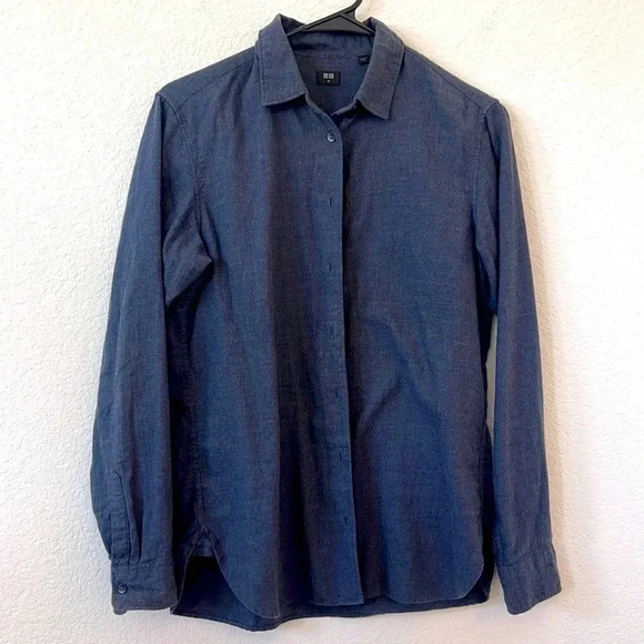 EUC | Uniqlo Button Down Shirt | Sz XS - Picture 1 of 5